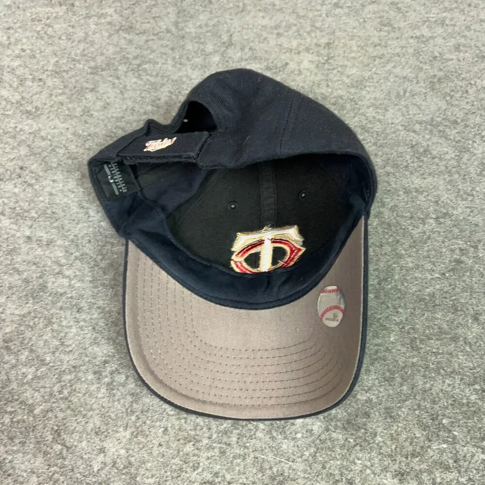 Minnesota Twins Men Hat Adjustable Navy‎ Cap Logo Wool Blend Baseball Dad MLB 47